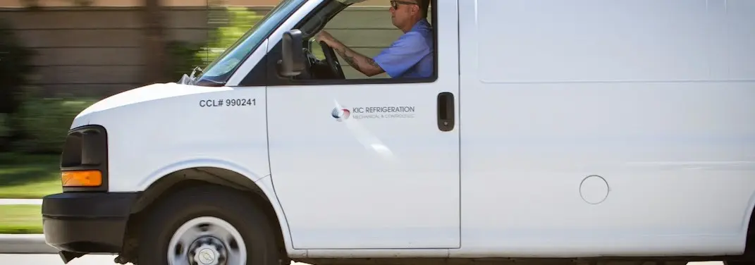 KIC Refrigeration service vehicle serving Hellertown area